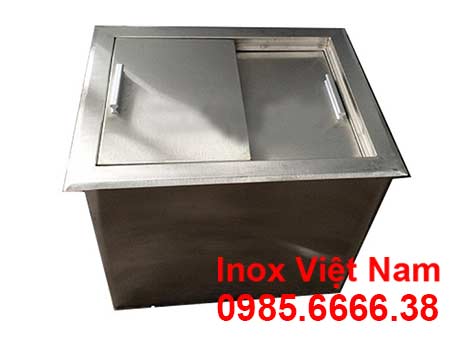 Thùng đá inox âm bàn 01