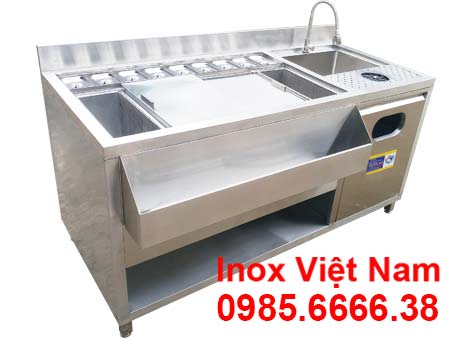 Mẫu Thiết Kế Quầy Pha Chế Cafe 1m6 QB-03