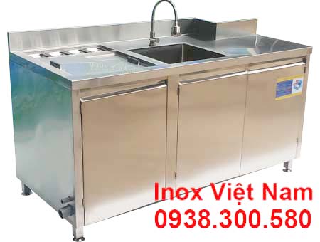 Quầy Bar Inox 1m6 Cho Quán Trà Sữa QB-08