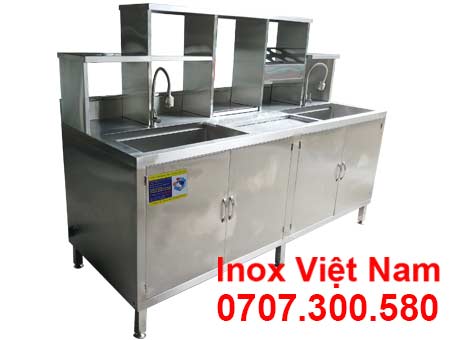 Mẫu Quầy Bar Inox QB-04