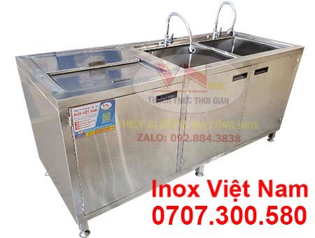 Quầy Bar Inox Có Bồn Rửa QB-75