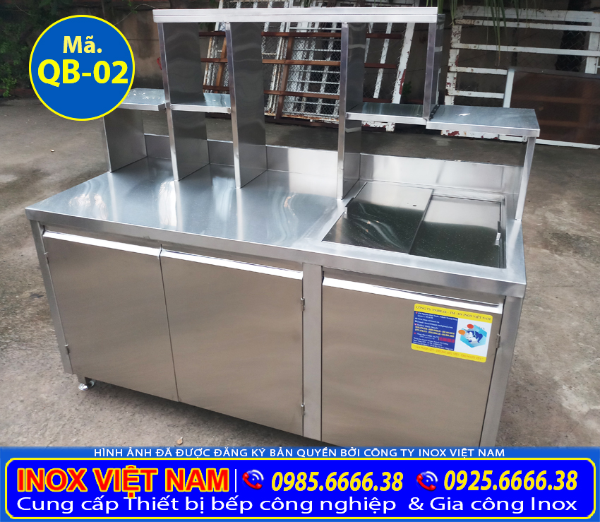 Mẫu thiết kế quầy pha chế trà sữa giá tốt
