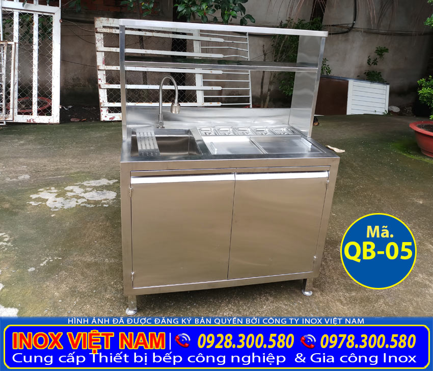 Quầy bar cafe inox mini