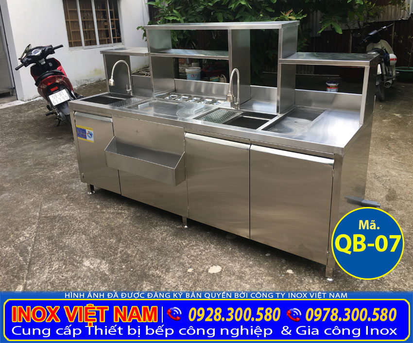 Mẫu quầy bar inox