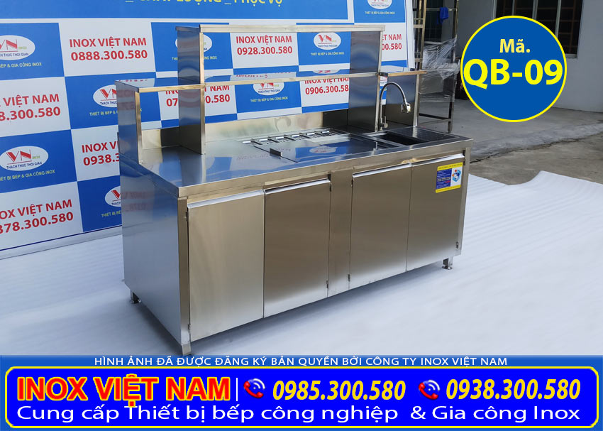Mẫu quầy bar cafe inox đẹp