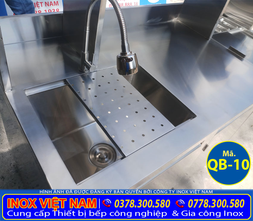 Chậu rửa inox, quầy bar pha chế QB-10