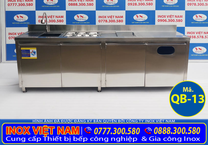 Mẫu quầy bar pha chế trà sữa hiện đại inox hiện đại