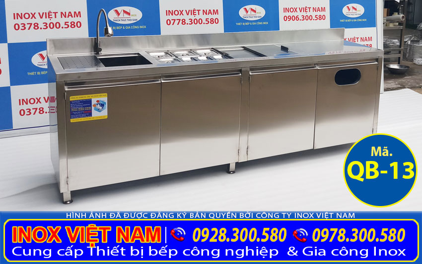 Sản xuất quầy pha chế trà sữa theo yêu cầu