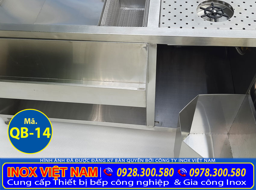 Quầy bar pha chế trà sữa QB-14 có gì đặc biệt