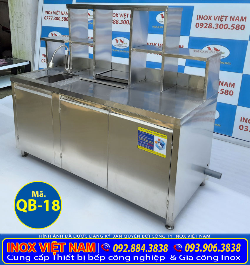 Mẫu quầy bar inox cao cấp