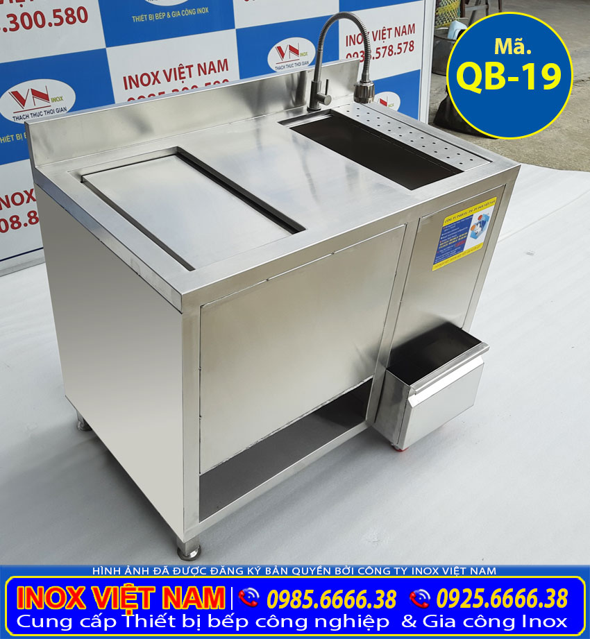 Tủ đá inox quầy bar