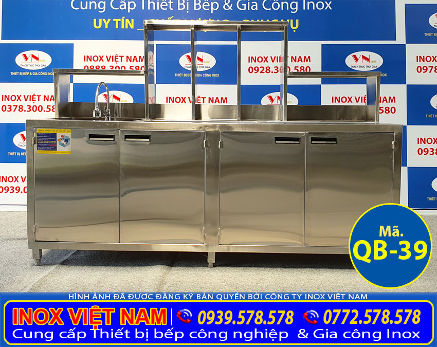 Quầy pha chế inox QB-39