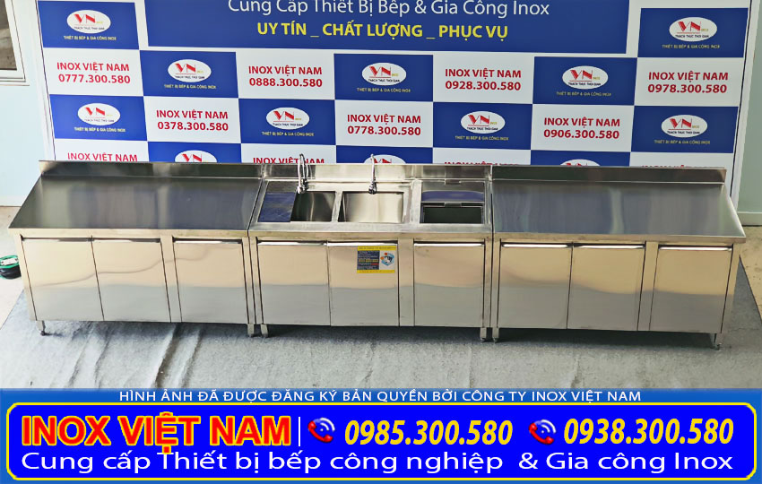 Hệ quầy bar inox 01