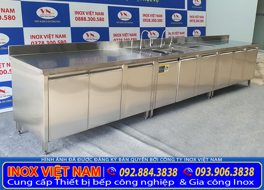 Hệ quầy pha chế inox 02