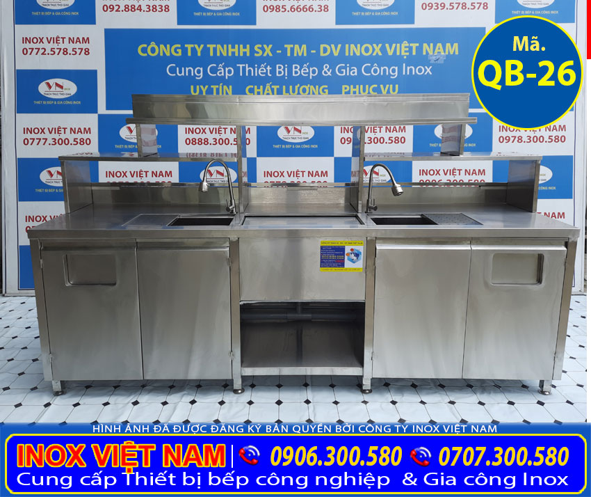 Quầy pha chế inox QB-26