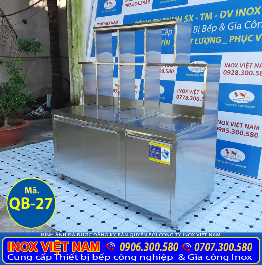 Quầy bar inox cao cấp QB-27