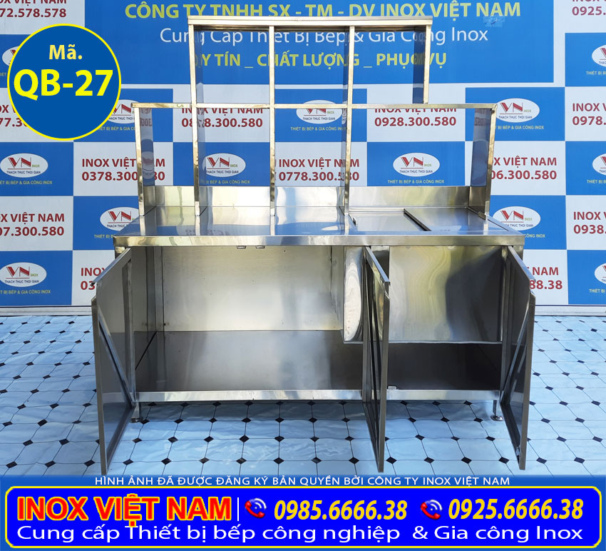 Quầy bar inox qb-27