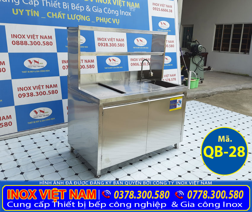 Mẫu quầy bar inox cao cấp QB-28