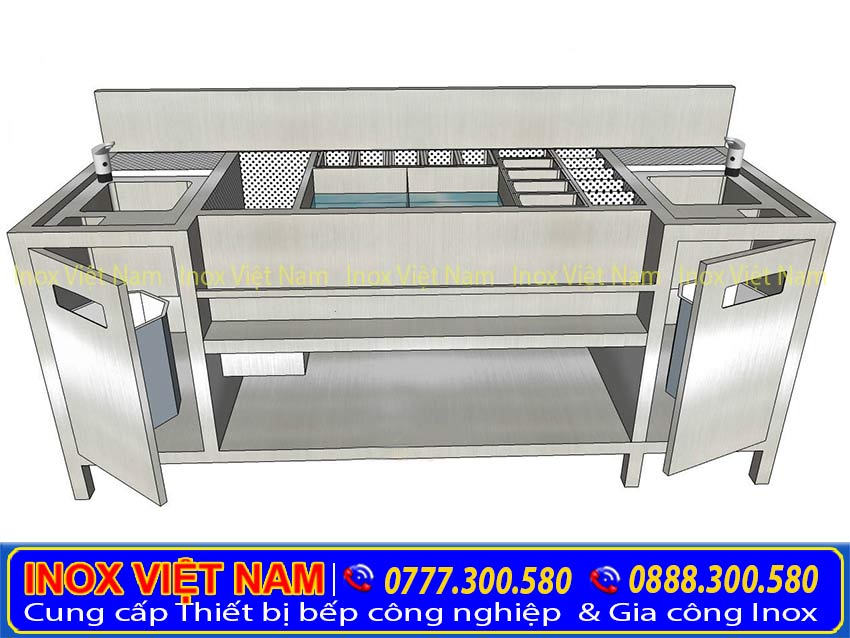 Quầy pha chế inox quán bar