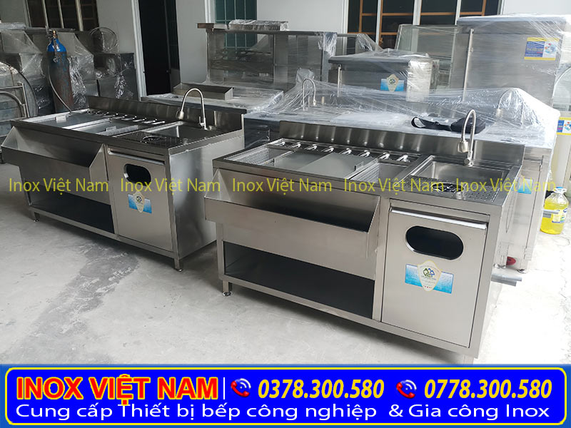 Quầy trà sữa inox đẹp