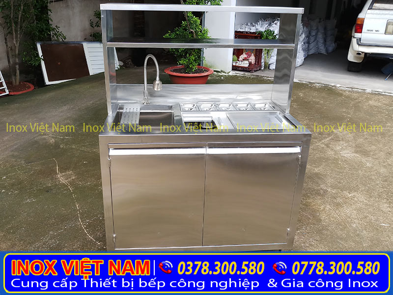 Quầy trà sữa inox mini