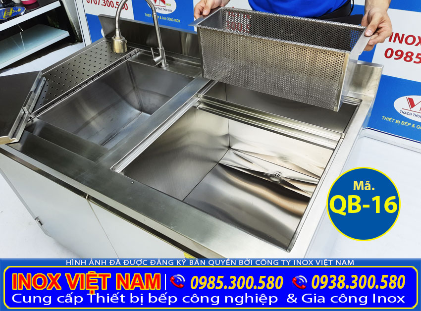 THùng đá inox quầy bar QB-16