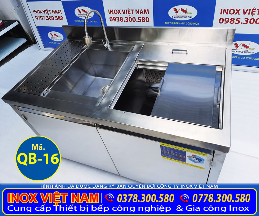 Tủ đá inox quầy bar qb-16