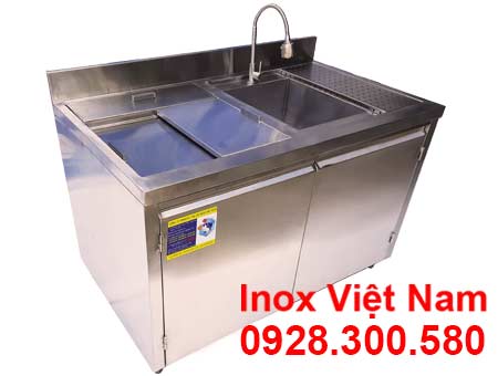 Quầy Bar Cafe Trà Sữa Inox Đẹp và Hiện Đại QB-16