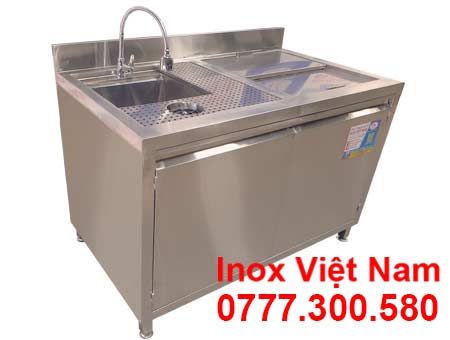 Quầy Pha Chế Inox Có Bồn Rửa QB-58
