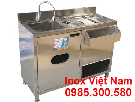 Quầy Pha Chế Inox Mini 1m2 QB-44