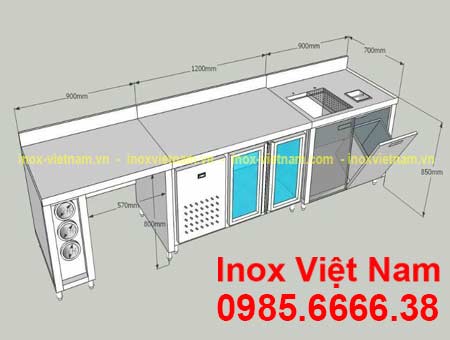 Quầy bar inox