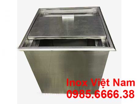 Thùng đá inox âm bàn