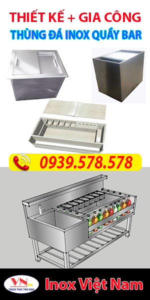Thùng đá inox