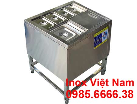 Thùng Đá Inox Topping Có Khung Chân TD-TP21