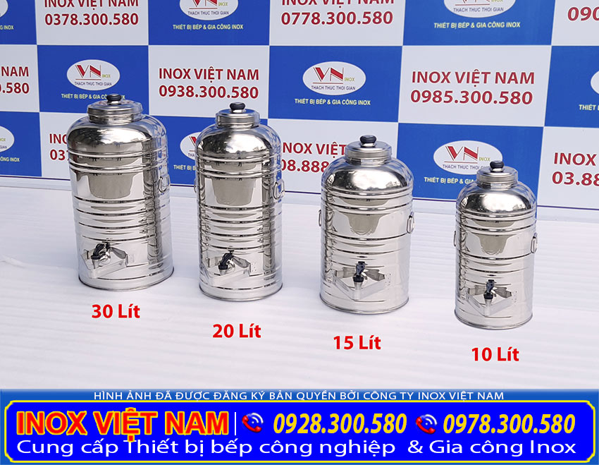 Bình đựng đá inox 05