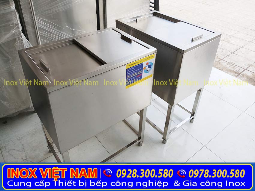 Thùng đá inox chân cao