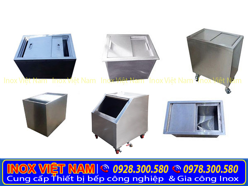 Thùng đá inox cho quán cafe