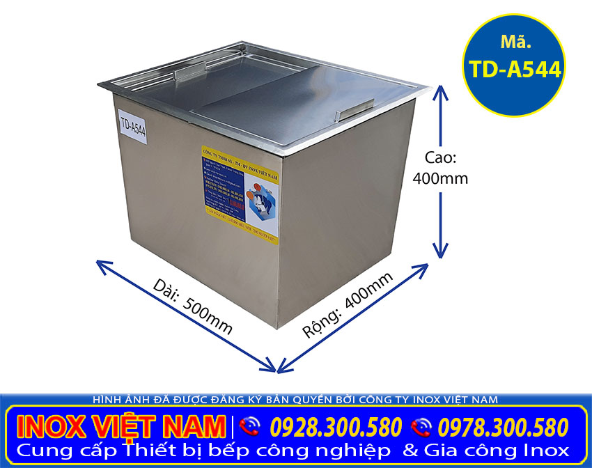Thùng đá inox quầy bar âm bàn TD-A554