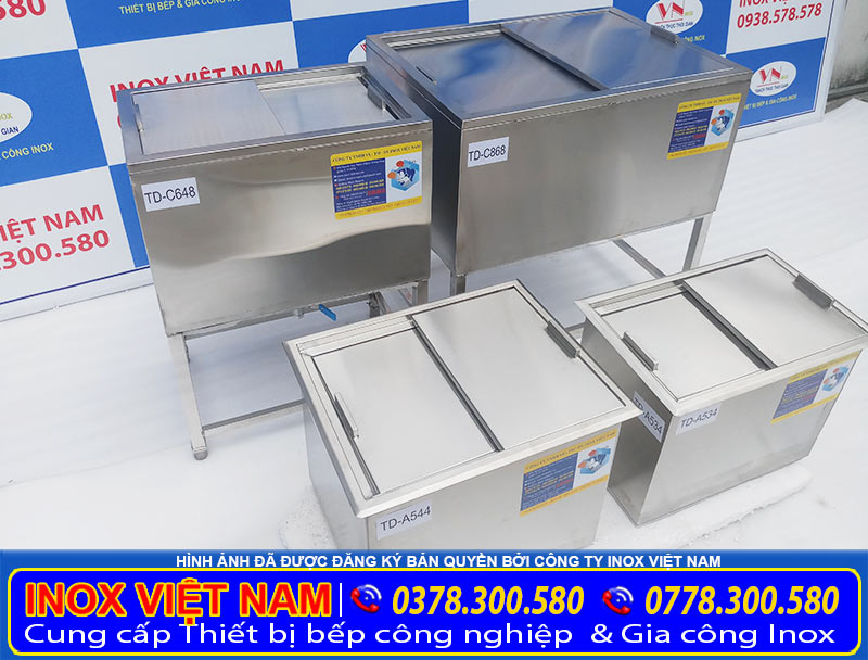 Thùng đựng đá inox công nghiệp