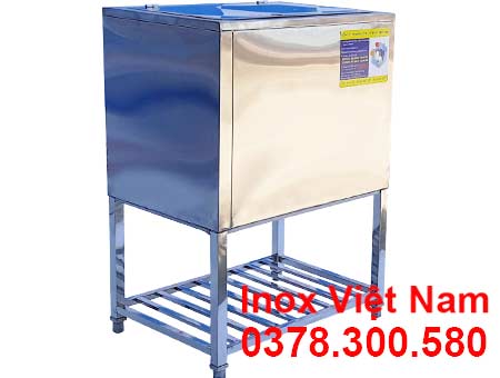 Thùng Đá Inox Loại Đứng Có Kệ Dưới TD-C759